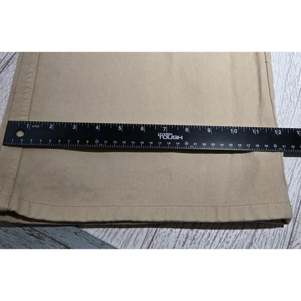 Wide Leg Pocket Cargo Pants HUSTLE N HOLLA NWT Beige US 12/31 UK 16 Skater Punk - Picture 8 of 9
